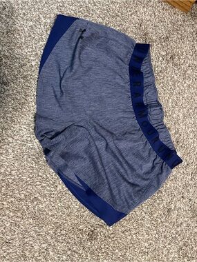 Under Armour Navy Performance Shorts with Branded Waistband